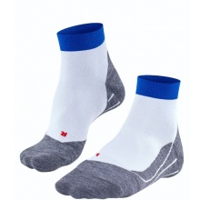 Falke Laufsocke RU4 Endurance Short (mittelstarke Polsterung) weiss/blau/grau Herren - 1 Paar